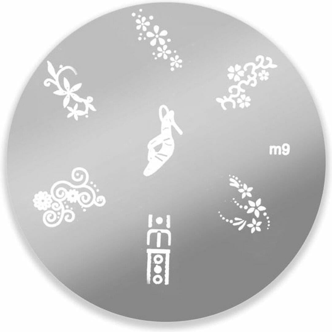 Drm nail art stempelplaat #m9 Drm nail art stempelplaat #m9