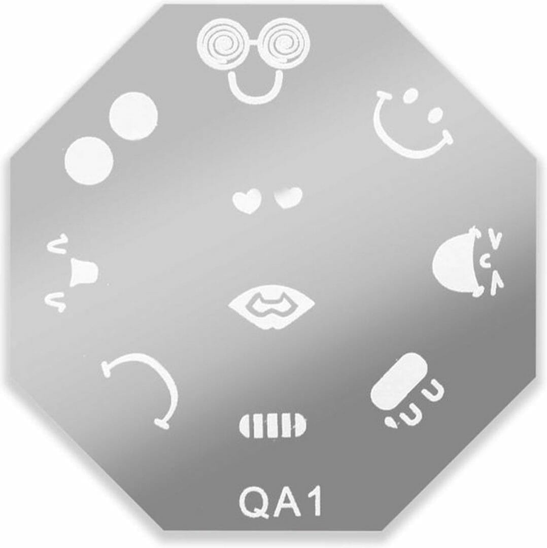 Drm nail art stempelplaat #qa1 Drm nail art stempelplaat #qa1