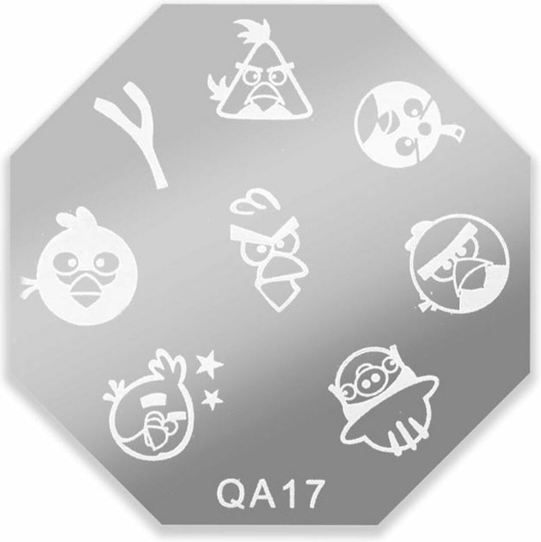 Drm nail art stempelplaat #qa17 Drm nail art stempelplaat #qa17