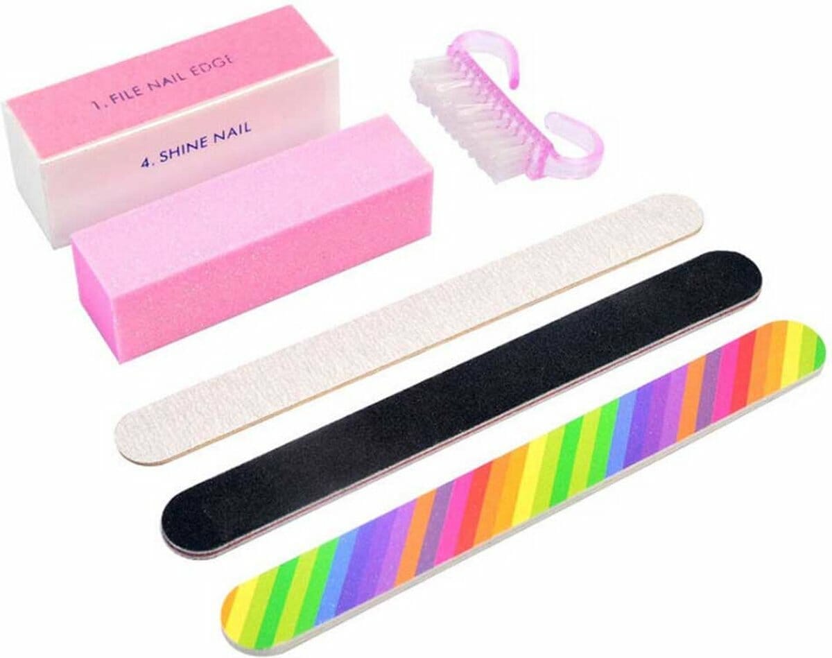 Dw4trading 6 delig nagelvijlen set - pedicure, manicure set - set van 6 stuks Dw4trading 6 delig nagelvijlen set - pedicure, manicure set - set van 6 stuks