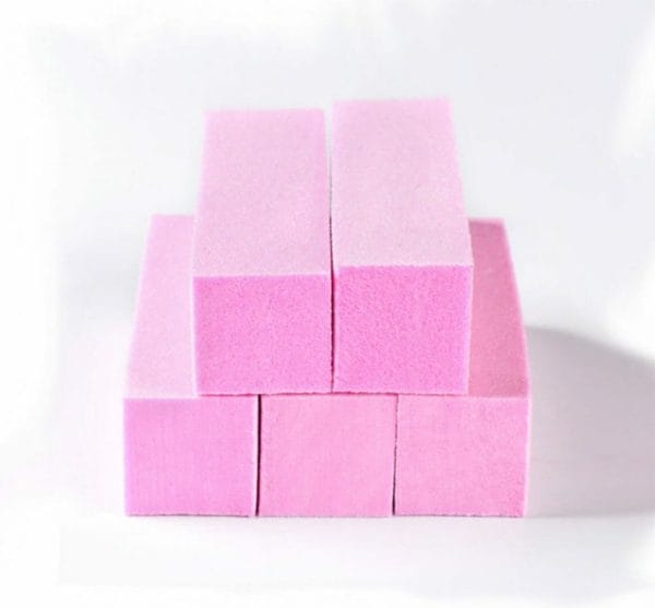 Dw4trading nagel buffer blokken - set van 5 stuks - roze