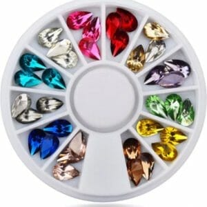 DW4Trading Nagelversiering Carrousel 12 - Nail Art - Acryl Gel - Rhinestones