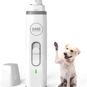 Dabé Pets - Elektrische Nagel Vijl voor Huisdieren - Knipper - Schaar - Trimmer - USB Oplaadbaar - Draadloos - Diamant Vijlkop - voor Honden, Katten en Dieren - Wit