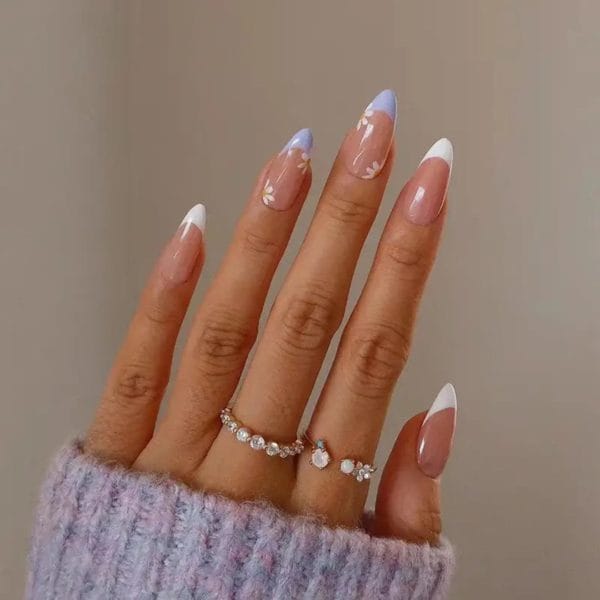 De 2 lalas - kunstnagels - nep nagels - plak nagels - diamandjes - steentjes - press on nails - 24 stuks - secondenlijm + nagelpatches - vijl - bokkepootje - alcoholdoekje