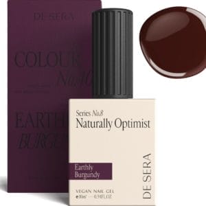 De Sera Gellak - Donker Bruine Gel Nagellak - Groen - 10ML - Colour No. 40 Earthly Burgundy