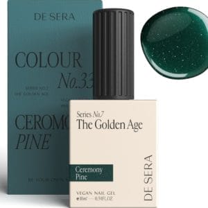 De Sera Gellak - Glitter Groene Gel Nagellak - Groen - 10ML - Colour No. 33 Ceremony Pine