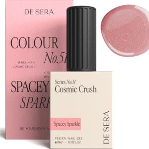 De Sera Gellak - Glitter Roze Gel Nagellak - 10ML - Colour No. 51 Spacey Sparkle