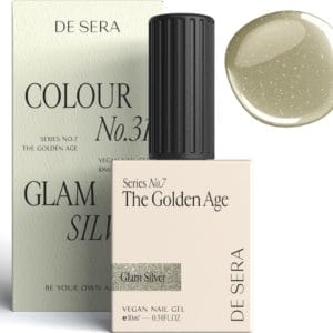 De Sera Gellak - Glitter Zilvere Gel Nagellak - Zilver - 10ML - Colour No. 31 Glam Silver