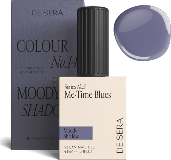 De sera gellak - grijs/paarse gel nagellak - lavendel - 10ml - colour no. 14 moody shadow