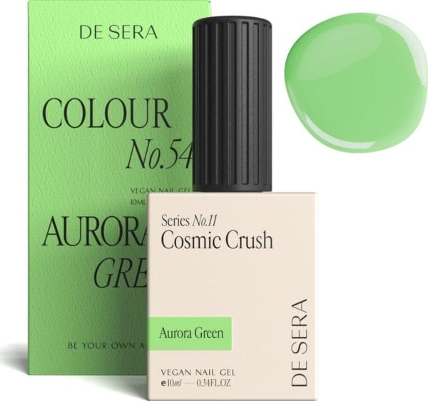 De sera gellak - groene gel nagellak - groen - 10ml - colour no. 54 aurora green