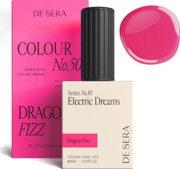 De sera gellak - neon roze gel nagellak - 10ml - colour no. 50 dragon fizz