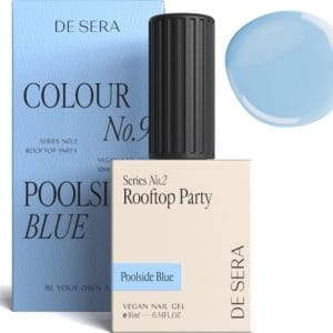 De Sera Gellak - Pastel Blauwe Gel Nagellak - Blauw - 10ML - Colour No. 9 Poolside Blue