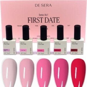 De Sera Gellak Set - Series No. 5 - First Date - Gel Nagellak Kleuren Set - Roze - 10ML