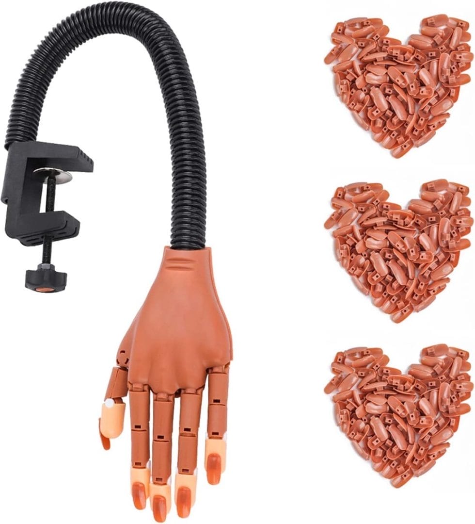 Deciniee oefenhand voor acryl nagels, 300 stuks nageltips flexibele training hand professionele nagelkunst handgereedschap verstelbare valse vingernagels voor doe-het-zelf nagelmanicure Deciniee oefenhand voor acryl nagels, 300 stuks nageltips flexibele training hand professionele nagelkunst handgereedschap verstelbare valse vingernagels voor doe-het-zelf nagelmanicure