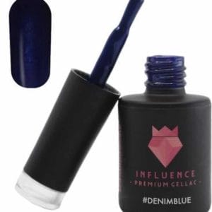 #Denimblue - Influence Gellac - UV/LED Gellak - Gel nagellak - Gel lak - Blauw / Glitter - 10 ml