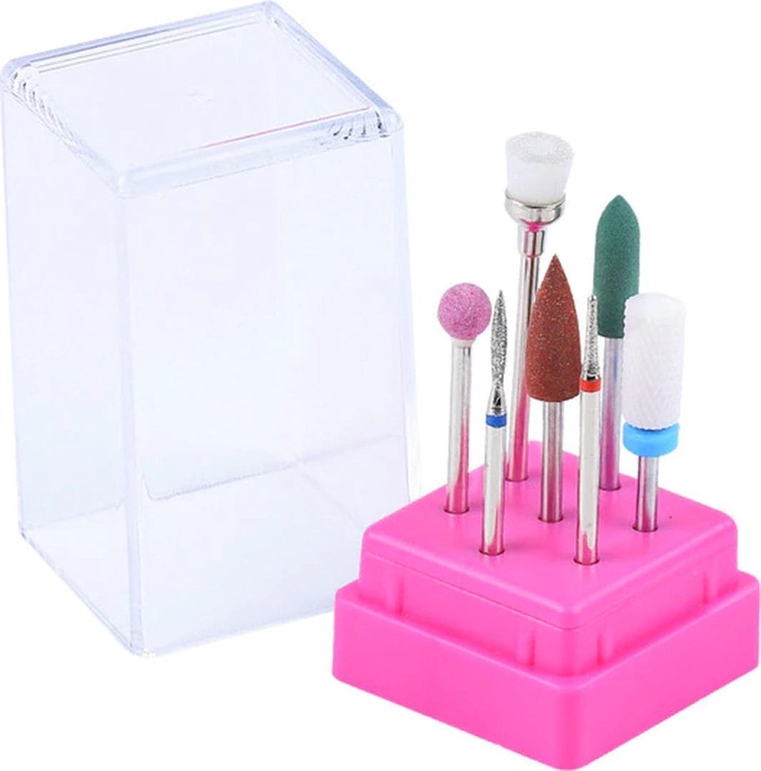 Dermarolling keramische nagelfrees bitjes 7-delige set compleet #06 Dermarolling keramische nagelfrees bitjes 7-delige set compleet #06