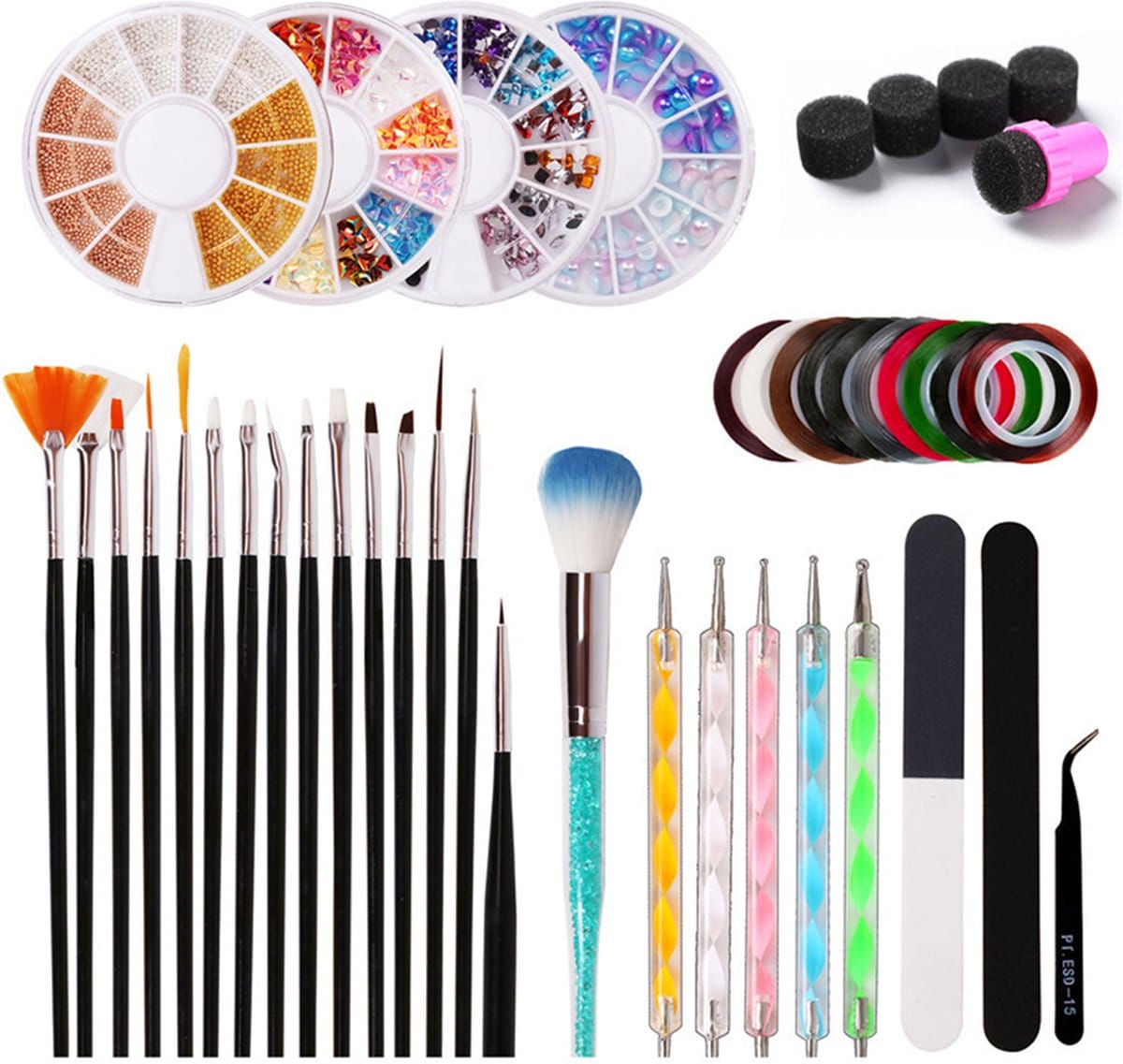 Dermarolling nail art deco kit #nak011 Dermarolling nail art deco kit #nak011