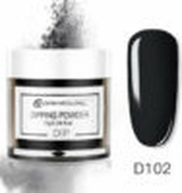 Dermarolling Nail Dipping Powder 10g. D102 #Pure Black