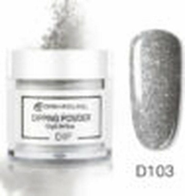 Dermarolling Nail Dipping Powder 10g. D103 #Metallic Silver