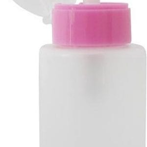 Dispenser pomp M, roze 150 ml. Voor het bewaren van vloeistoffen voor nagels, zoals: nagellakremover, gel cleaner, desinfectie a