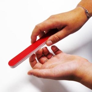 Doodadeals® | 6-Way Nail File and Buffer Block | Shape en Shine | 6-laagse nagelvijl | Rood