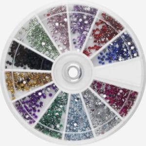 Doosje Rhinestone 1200 Stuks - Goede Kwaliteit - Nail Art Diverse Kleuren / Strass nagel steentjes / Nagel diamantjes / Nail art