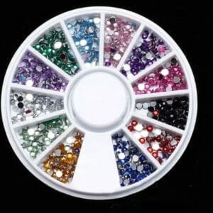 Doosje Rhinestone / Strass Nagel Steentjes - Verschillende Maten Nail Art Diverse Kleuren / Strass nagel steentjes / Nagel diamantjes / Nail art