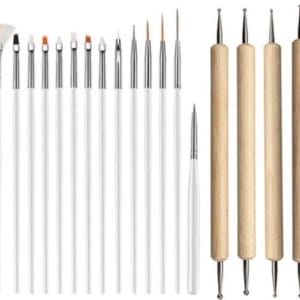 Druppelpennen Nail Art Acryl Penselen & Dotting Tool Set - Pen Kwastjes Gelnagels / Acryl Nagels