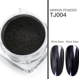 EPIN | Nagel Dip Poeder | Mirror Powder | Nagel Decoratie | Spiegel Poeder | Nail Art | ZWART