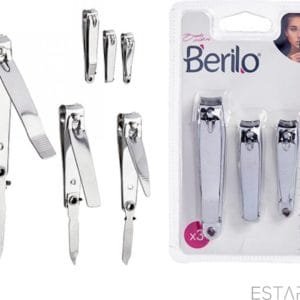 ESTARK® Pedicure / Manicure 3 x Nagel Knipper Tang Met Nagel Vijl - Professionele Nagel Schaar Knipper - Nageltang - Nagelknipper - Nagelknippers - Nagelschaar - Hand & Teennagel Schaar