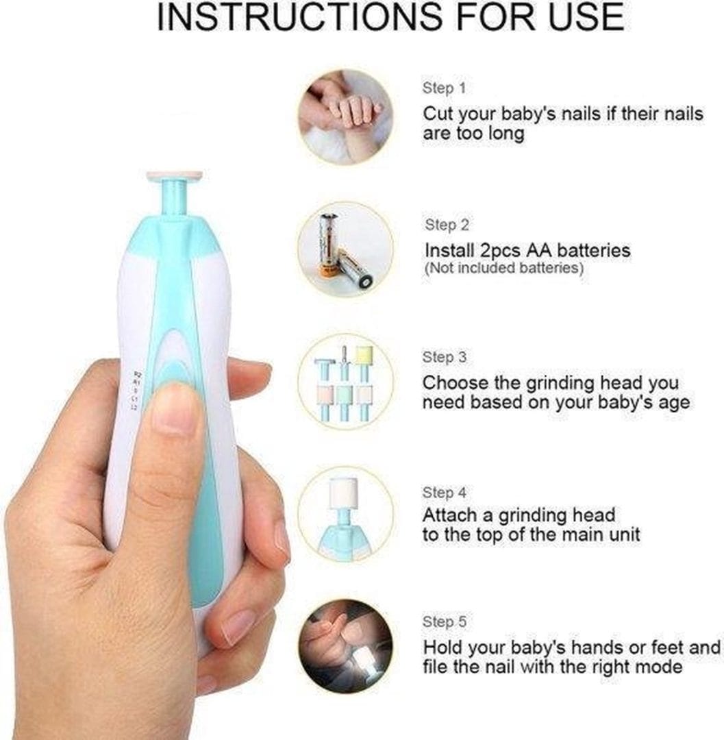 Electrische baby nagelset Electrische baby nagelset