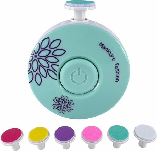 Elektrische baby nagelknipper - nagelschaartje - nagelvijl - nageltrimmer - nagelsetje - veilig en zacht - voor baby en volwassenen - ultra stil (slapend knippen) - draadloos - portable - blauw