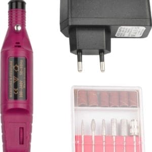 Elektrische Nagelvijl - Dark Pink - Manicure - Pedicure - Handen - Voeten - Nagels - Vijlen