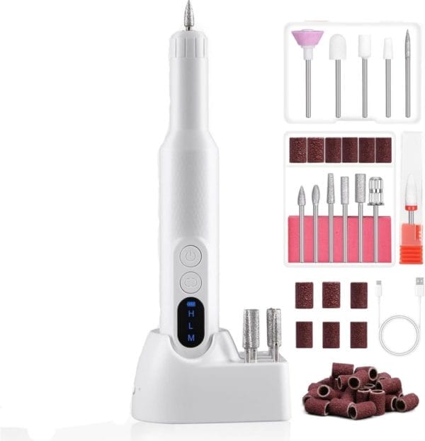 Elektrische nagelvijlen set voor professioneel salon- en thuisgebruik - krachtige nagelboormachine met accessoires - variabele snelheden - geluidsarm - multifunctioneel nagelverzorgingssysteem