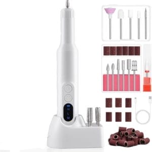 Elektrische Nagelvijlen Set voor Professioneel en Thuisgebruik - Krachtige Nagelboormachine met Accessoires - Variabele Snelheden - Geluidsarm en Ergonomisch Ontwerp - Nagelverzorgingstool voor Acryl- en Gelnagels