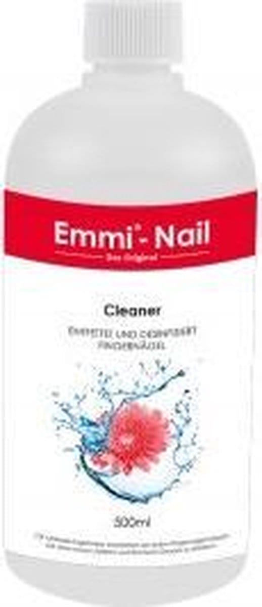 Emmi-Nail Cleaner EM 500, 500 ml, plaklaag, kleeflaag, gellak, penselen, kleurgel