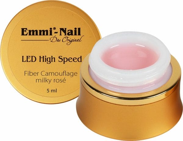 Emmi-Nail Vegan Led High Speed Fiber Camouflage Gel Milky Rose, 5 ml