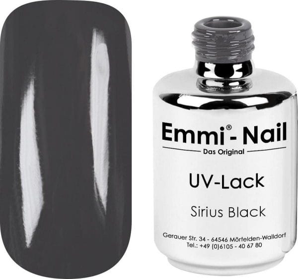 Emmi Shellac-UV Gellak Sirius Black, 15 ml