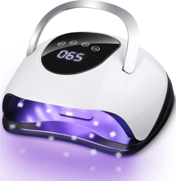 Equivera nagellamp - uv lamp voor nagels - gellak - polygel - krachtige uv lamp - nageldroger