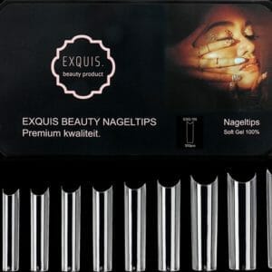 Exquis Soft Gel Kunstnagels - Lange Nageltips Transparant Soft gel tips - 10 maten - 300 stuks