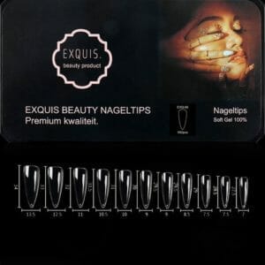 Exquis Soft Gel Kunstnagels - Nageltips Stiletto Transparant Soft gel tips - 10 maten - 500 stuks