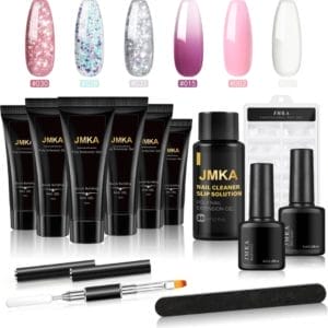 Extenstion kit | Polygel nagels | Gelnagels | Nepnagels | Gellak set | UV Gel | Nail Art Pakket | Buildergel | Starterset- 6 KLEUREN SET - 15 ML - polygel kit - polygel nagels - polygel kleuren