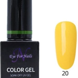 Eye For Nails Gellak Gel Nagellak Gel Polish Soak Off Gel - Kleur Geel/Yellow 020 - 12ML