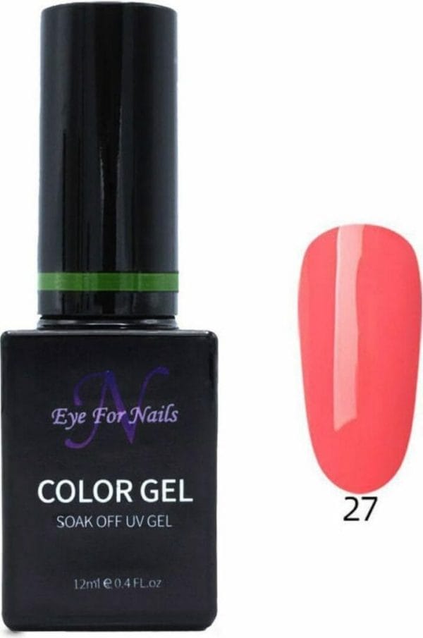 Eye For Nails Gellak Gel Nagellak Gel Polish Soak Off Gel - Kleur Orange 027 - 12ML