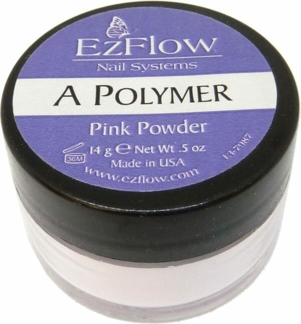 Ez flow a polymer powder acrylpoeder manicure nail art nagelverzorging 14g - pink powder pink powder