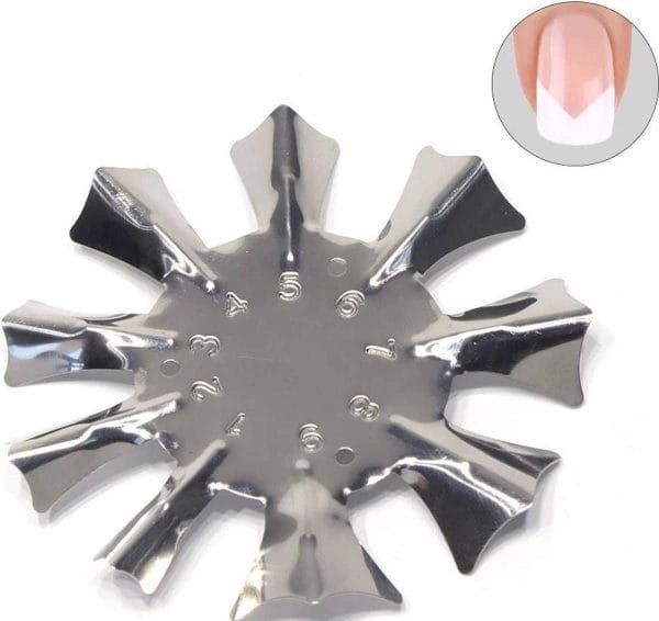 French manicure nagel tool - nail art - sjabloon - tip guide - clean cut 1 stuks