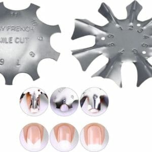 French Manicure Nagel tool - Nail Art - Sjabloon - Tip guide - Smile / clean cut voordeelset 2 stuks