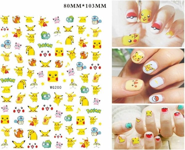 GEAR 3000® nagelstickers - kinderen - nail art - pokemon