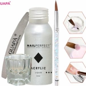 GUAPÀ Acryl Starterspakket | Acryl Nagels | Acrylic Liquid | Acryl Penselen | Dappendish | Acryl nagels | Acrylic Nails