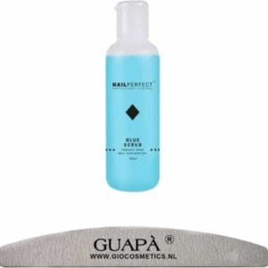 GUAPÀ - Blue Scrub voor het reinigen en ontvetten van je Gel nagels inclusief een Moon Nagelvijl 100/180 - 100 ml